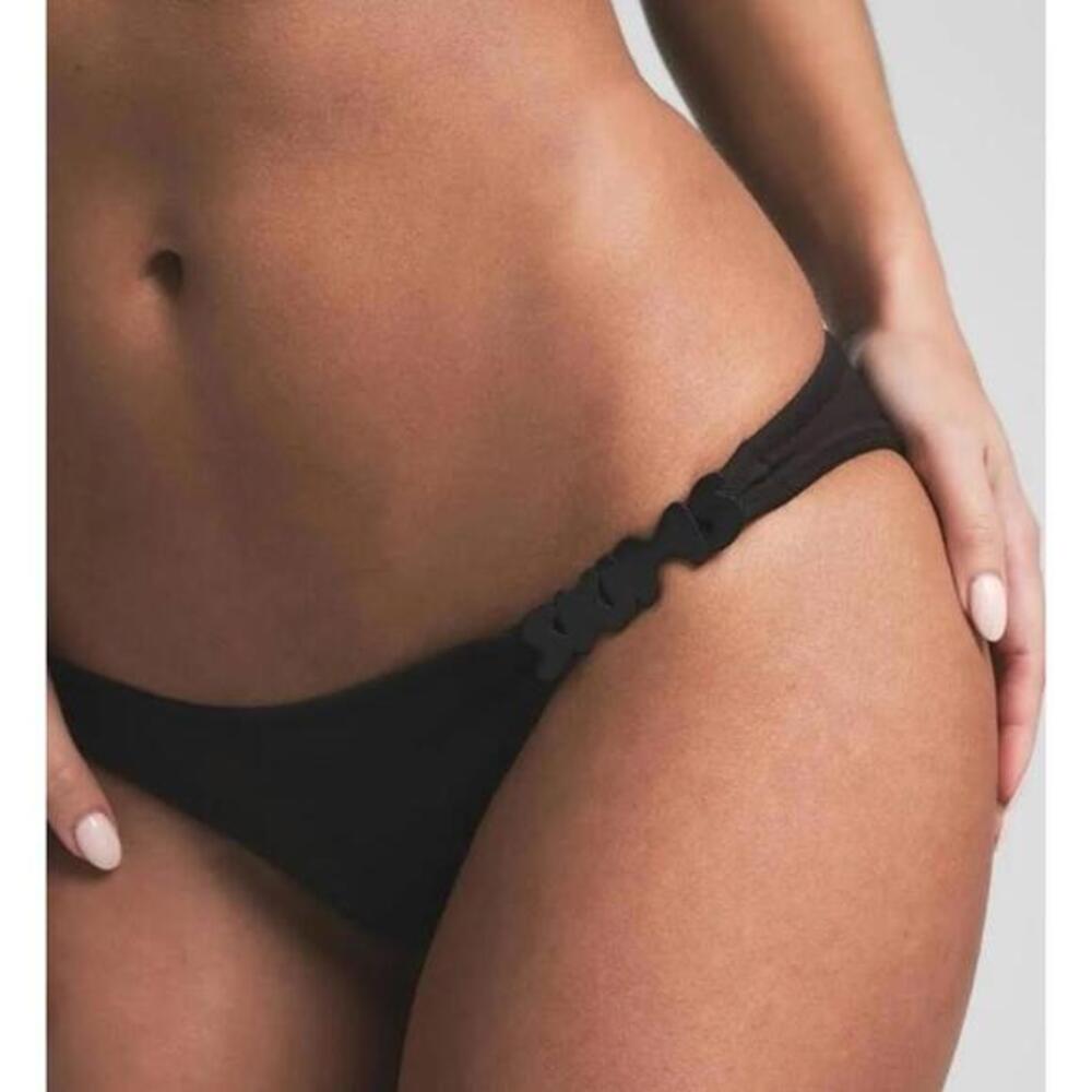SKIMS Swim Logo Hardware Bikini Bottom Onyx Black Size S / US 4–6 NWT Rare